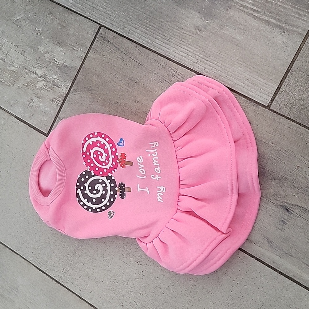 Lilly Puppies pink doggie dress for 4-7lb